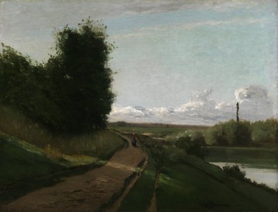 Bougival'deki Çekme Yolu by Camille Pissarro