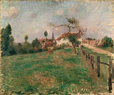 Eragny Köyü, 1885 by Camille Pissarro