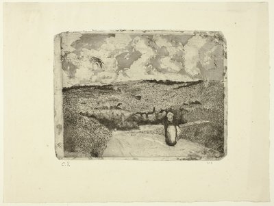 Yoldaki Kadın by Camille Pissarro