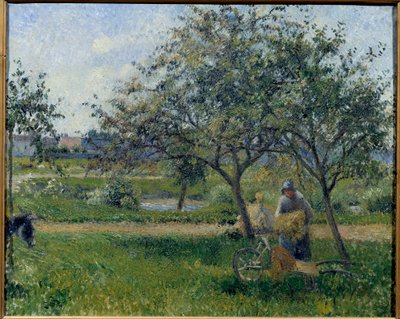 El arabası, meyve bahçesi 1881 dolaylarında Camille Pissarro (1830-1903) tarafından yapılmış bir tablo. Güneş. 0,54x0,65 m Paris, Musee d