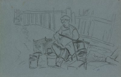 Aletleriyle Tamirci by Camille Pissarro