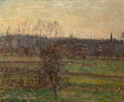 Bazincourt, Kış Görünümü by Camille Pissarro