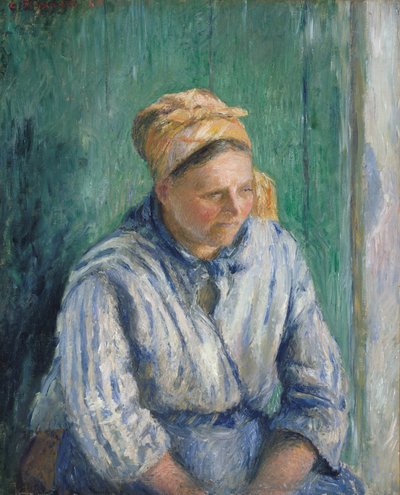 Çamaşırcı Kadın, Çalışma, 1880. by Camille Jacob Pissarro