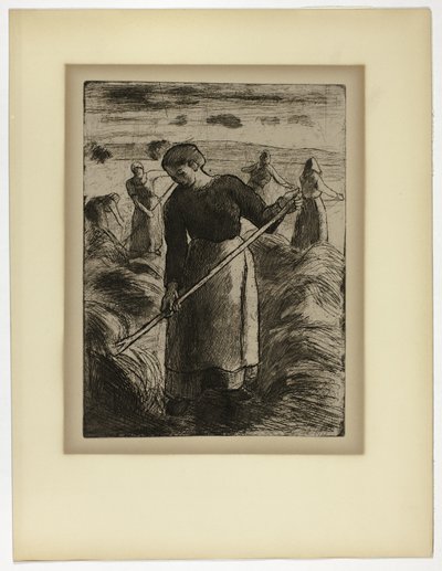 Éragny şirketinde Kadın Haymaker by Camille Pissarro