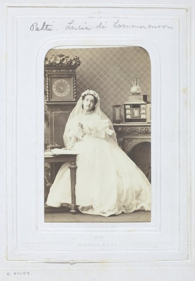 Adelina Patti, 1860-69. by Camille Silvy