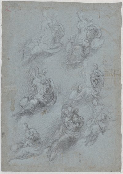 Bakire ve Çocuk için Çalışmalar (rekto) by Camillo Boccaccino