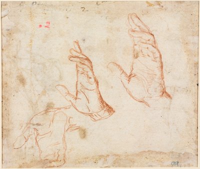 Ellerin Çalışması verso, c. 1590. by Camillo Procaccini