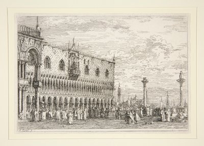 La Piera del Bando, V., Vedute (Görüntüleme) dizisinden by Canaletto (Giovanni Antonio Canal)