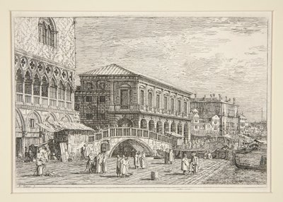 Le Preston, V., (The Prison, Venice]), Vedute (Görüntüler) dizisinden by Canaletto (Giovanni Antonio Canal)