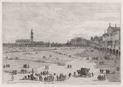 pr? della Valle (Prato della Vale), Vedute (Görüntülemeler) dizisinden by Canaletto (Giovanni Antonio Canal)