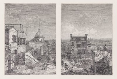 Yazılı Ev, Vedute (Görüntüleme) dizisinden by Canaletto (Giovanni Antonio Canal)