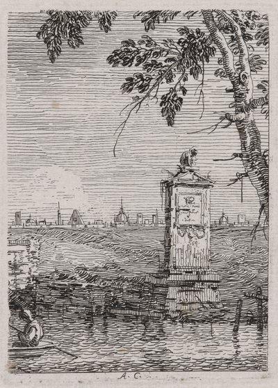 Küçük Anıt, Vedute (Görüntüleme) dizisinden by Canaletto (Giovanni Antonio Canal)
