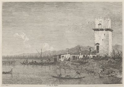 Malghera Kulesi by Canaletto