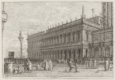 Kütüphane. V. [sol üst] by Canaletto