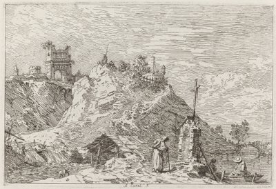 Hacı ile Namazdaki Manzara [sol üst], c. 17351746. by Canaletto