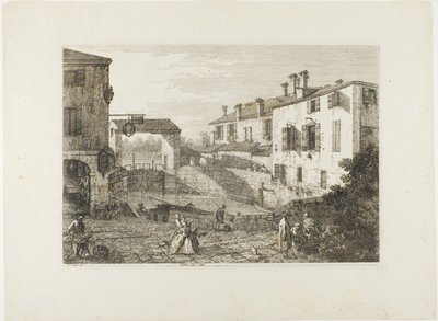 Vedute'den Le Porte Del Dolo by Canaletto