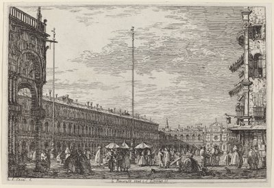 Le Procuratie niove ve S. Ziminian V. by Canaletto