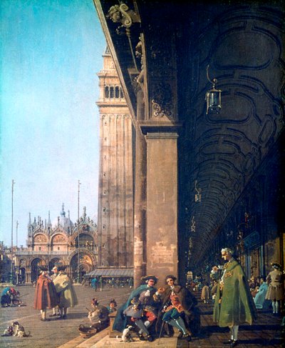 Piazza San Marco ve Colonnade, 1756 by Giovanni Antonio Canal