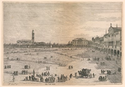 Prà della Valle (Prato della Valle, Padua), diğer yerlerden alınan Diğer görünümlerden by Canaletto