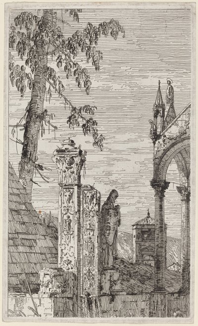 Piskopos Mezarı, c. 17351746. by Canaletto