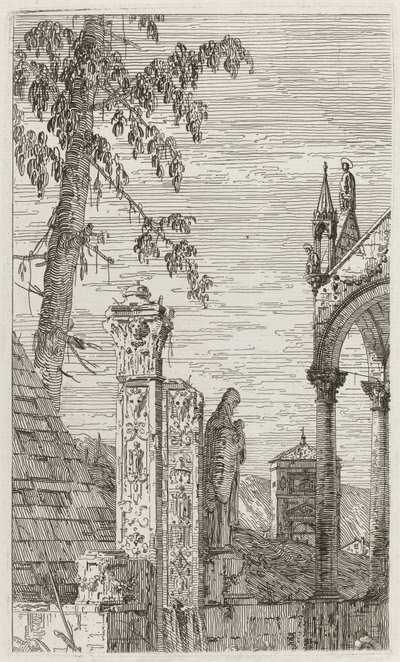Piskopos Mezarı [ortada], c. 17351746. by Canaletto