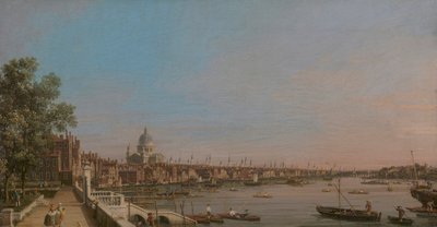 Somerset House'un Terasının Yakınındaki Şehir by Canaletto