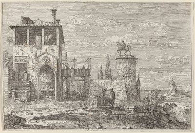 Binicilik Anıtı by Canaletto