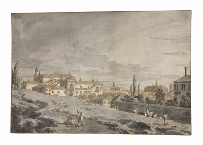 San Francesco Kilisesi ile şehir surlarının dışından Padua