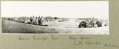Deve Taşıma Hatları, Han Yunus, Ekim 1917 by Capt. Arthur Rhodes