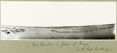 Gazze önündeki siperlerimiz, Ekim 1917 by Capt. Arthur Rhodes