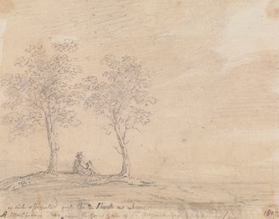 Aziz Augustine Manastırı'nın Büyük Kapısı Yakınında Bir Dut Ağacı by Capt. Thomas Hastings