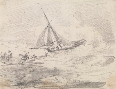 Dalgalı Denizlerde Bir Yelkenli Gemi, Hastings by Capt. Thomas Hastings