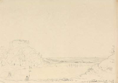 Okçuluk Sahası, Carisbrooke, Wight Adası by Capt. Thomas Hastings