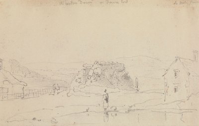 Arreton Down veya Down End, Wight Adası by Capt. Thomas Hastings