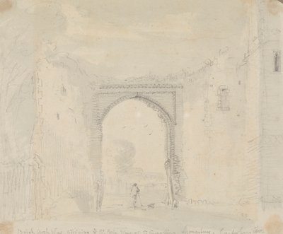 Canterbury'deki St. Augustine Manastırı'nın Büyük Geçidi'ne Bitişik Tuğla Kemer by Capt. Thomas Hastings