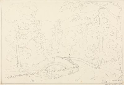 Loweswater Kilisesi yakınlarındaki köprü, 2 Ağustos 1835 by Capt. Thomas Hastings