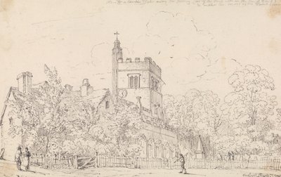 Cheshunt Kilisesi, 23 Mayıs 1814 by Capt. Thomas Hastings