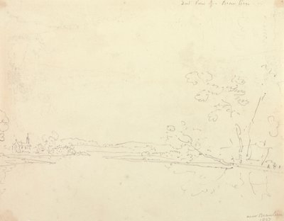 Beaulieu, Hampshire'ın Uzak Görünümü by Capt. Thomas Hastings