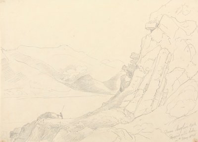 Anglers Rock'tan, Ennerdale Gölü, 10 Mayıs 1836 by Capt. Thomas Hastings