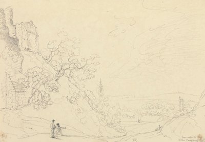 Carisbrooke Kalesi içindeki Kalenin altından, 18 Mayıs 1829 by Capt. Thomas Hastings