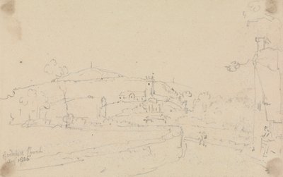 Godshill Kilisesi, Ağustos 1826 by Capt. Thomas Hastings