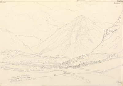 Mellbreak'in Batı Üssü'nden Grasmoor, 2 Ağustos 1835 by Capt. Thomas Hastings