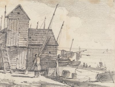 Hastings Plajı, 7 Ekim 1820 by Capt. Thomas Hastings