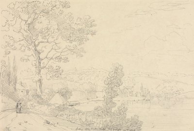 Wootton Köprüsü'ne bakıldığında, Wight Adası, Ağustos 1828 by Capt. Thomas Hastings