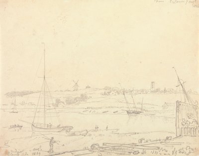 Medine, Doğu Cowes Yakası, 7 Ağustos 1826 by Capt. Thomas Hastings