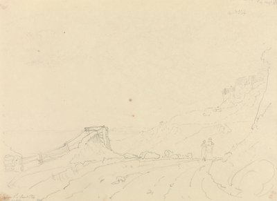 Blackgang Chine yakınlarında, 19 Ağustos 1826 by Capt. Thomas Hastings
