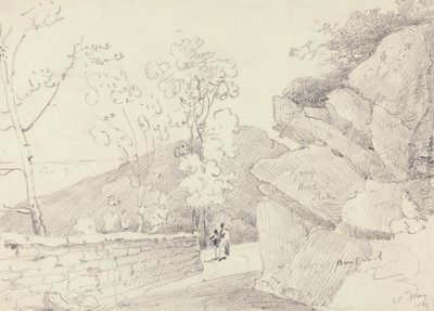 Bonchurch yakınlarında, Wight Adası, 28 Mayıs 1829 by Capt. Thomas Hastings