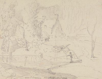 Saint Lawrence yakınlarında, Wight Adası, Aralık 1826 by Capt. Thomas Hastings