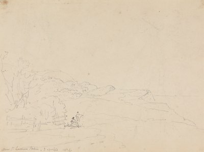Saint Lawrence İstasyonu yakınında, Wight Adası by Capt. Thomas Hastings