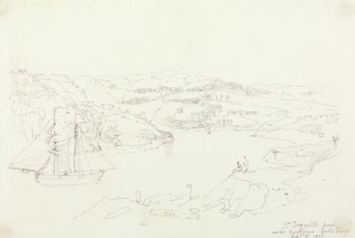 Cardigan on the Teifi'den Saint Dogmaels, 8 Eylül 1847 by Capt. Thomas Hastings